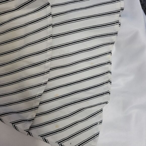 AXXESS‎ striped bell ruffle sleeve off shoulder top blouse S - Picture 6 of 8